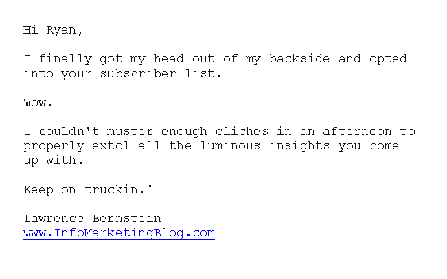 Lawrence Bernstein Testimonial