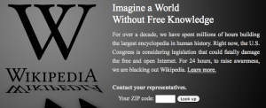 Wikipedia Blackout Wikipedia Blackout